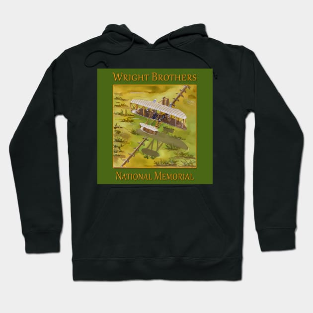 Wright Brothers National Memorial, Kitty Hawk North Carolina Hoodie by WelshDesigns
